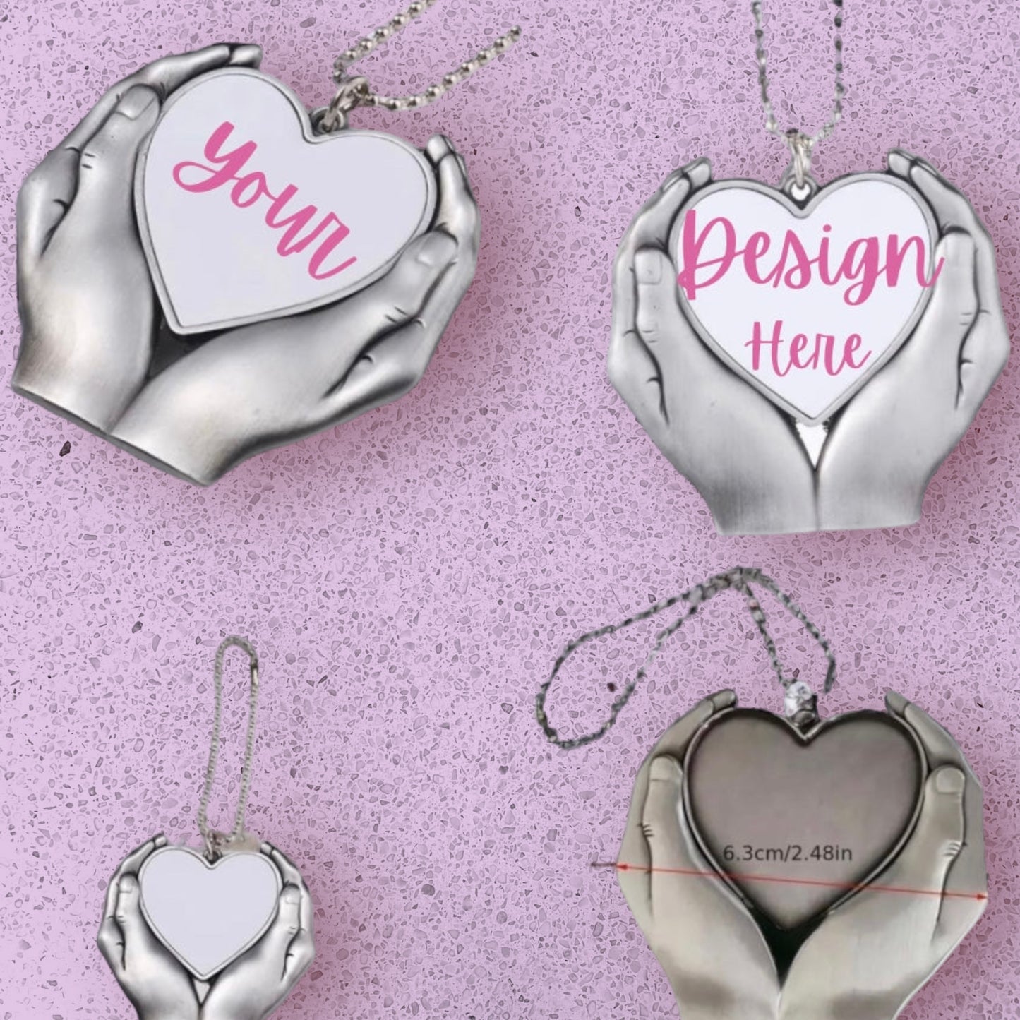 Customizable Heart Keychain