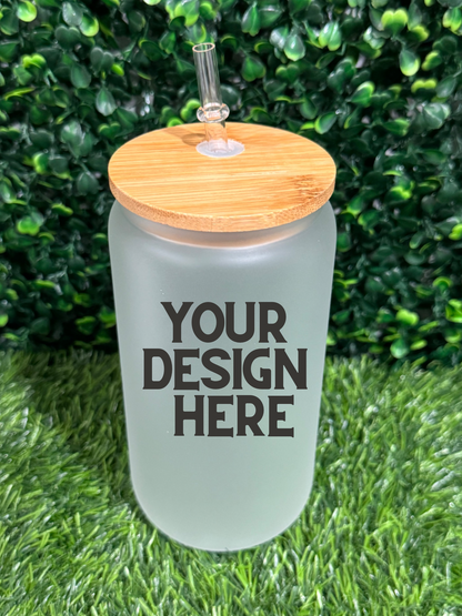 Can Customizable Glass Cup