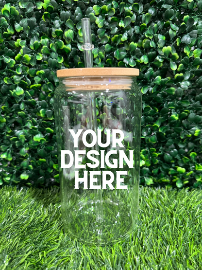 Can Customizable Glass Cup