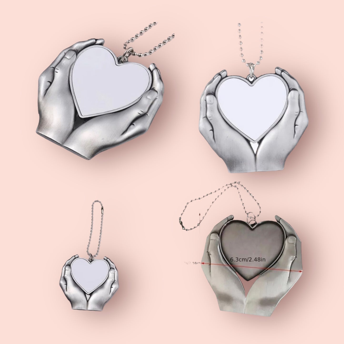 Blank Heart Keychain